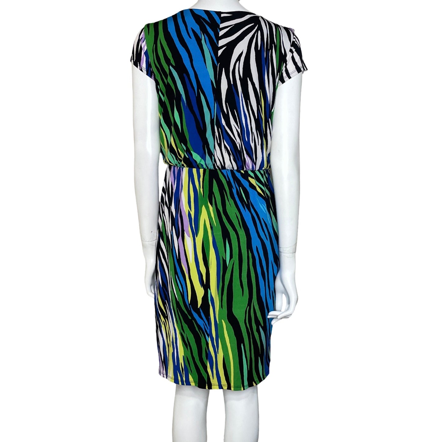 Vestido Sangria Zebra Verde-Talla-10