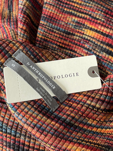 Vestido By Anthropology Halter Sin Mangas Naranja-Talla XS