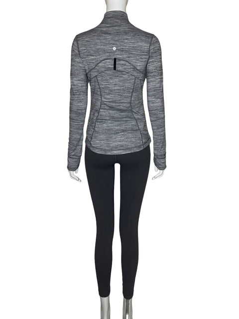 Set Lululemon Cremallera Gris-Talla 6