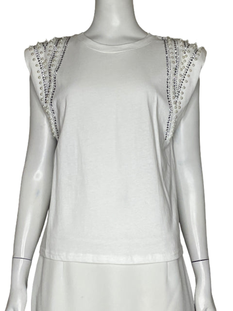 Top onTwelfth Perlas Blanco-Talla S