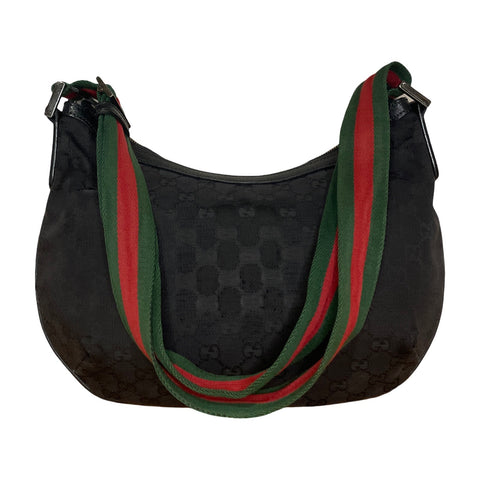 * Cartera Gucci GG Canvas Crossbody Negro-Talla M