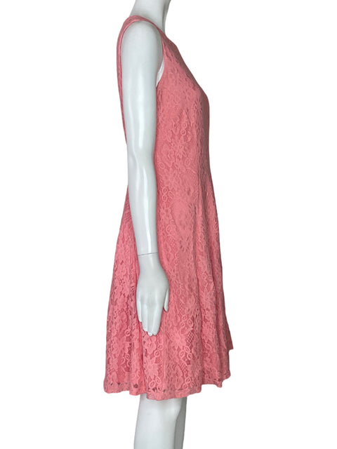 Vestido Nine West Encaje Midi Rosado-Talla S