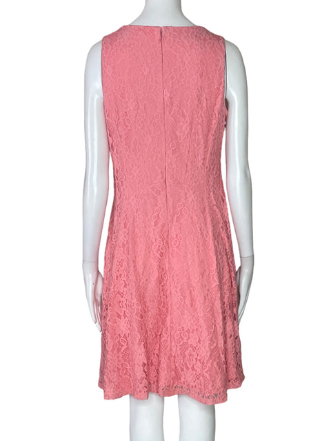 Vestido Nine West Encaje Midi Rosado-Talla S