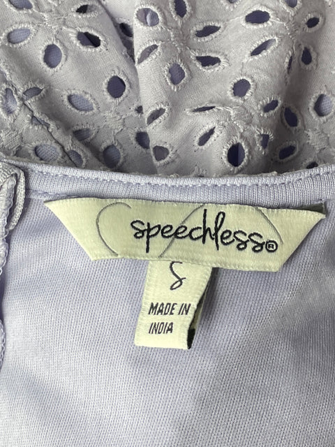 Vestido Speechless Mini Troquelado Morado-Talla S