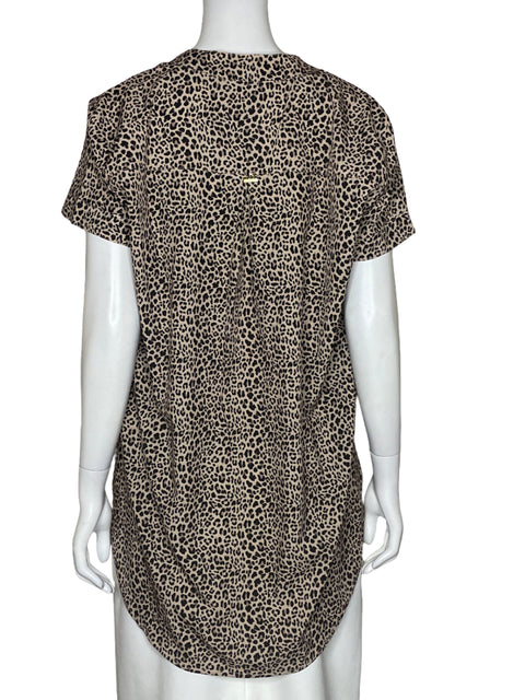 Camisa Milonga Animal Print Marrón-Talla M