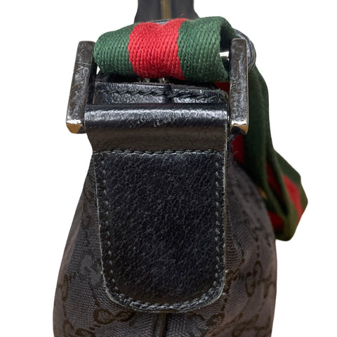 * Cartera Gucci GG Canvas Crossbody Negro-Talla M