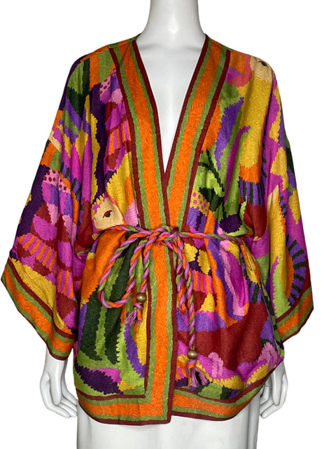 Cardigan Tesoro TPS Satinado Rojo-Talla U