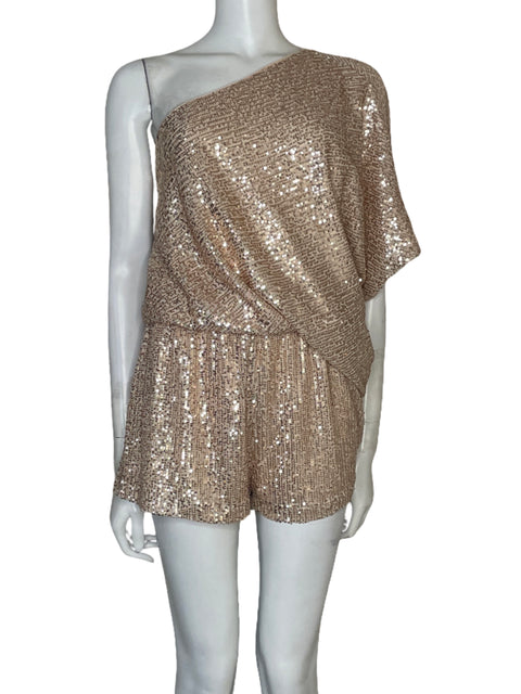 Romper Mustard Seed Lentejuelas Beige - Talla S