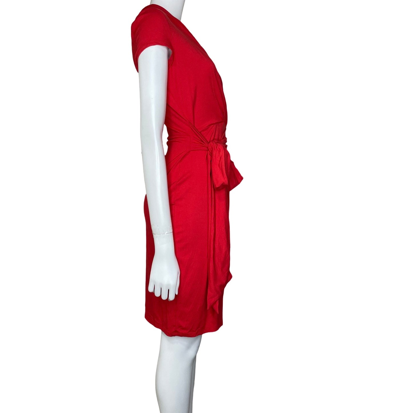 Vestido Adrianna Papell Lazo Rojo-Talla-6