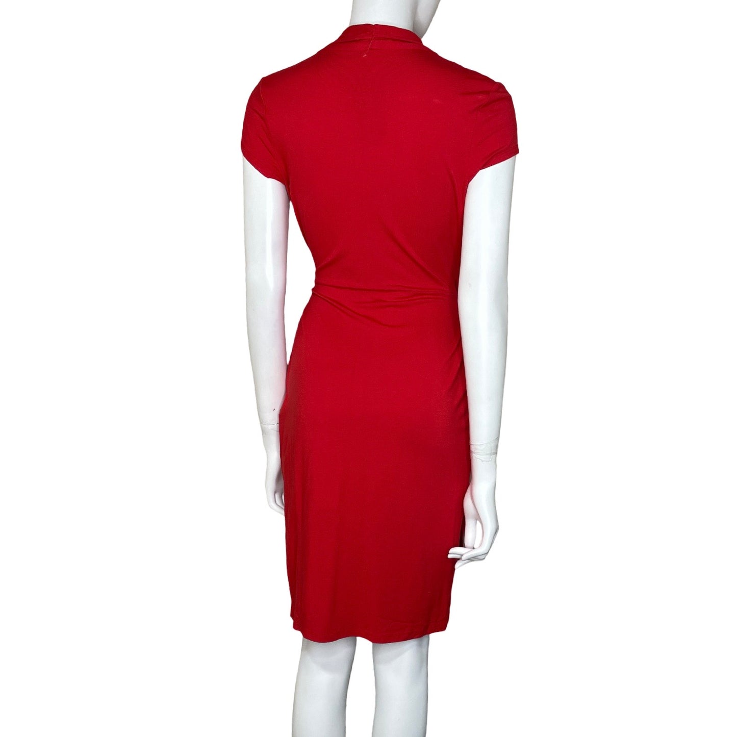 Vestido Adrianna Papell Lazo Rojo-Talla-6