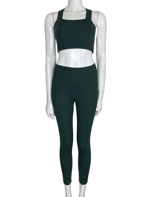 Set Girlfriend Collective Deportivo Verde-Talla S