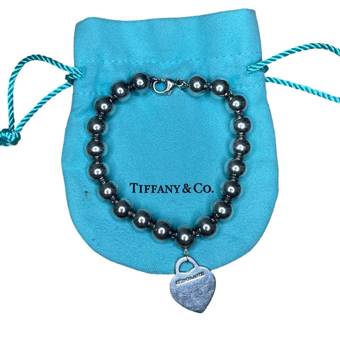 * Pulsera Tiffany & Co 8mm Beads RTT- Talla U