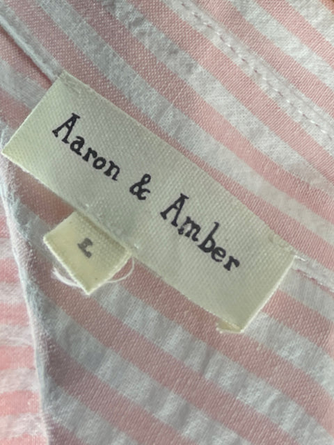 Camisa Aaron & Amber Oversized Rosado-Talla L