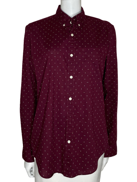 Camisa American Eagle Manga Larga Rojo-Talla M