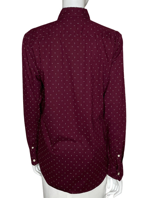 Camisa American Eagle Manga Larga Rojo-Talla M