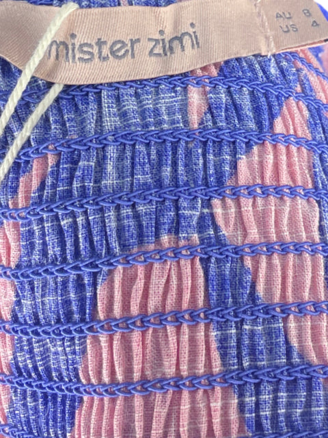 Vestido Mister Zimi Kiki Dress Estampado Azul -Talla 4