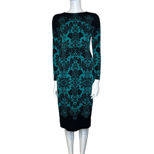 Vestido Maggy London Flores Verde-Talla-4