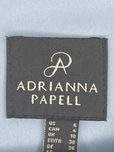 Vestido Adriana Papel Midi Mangas 3/4 Azul-Talla 6