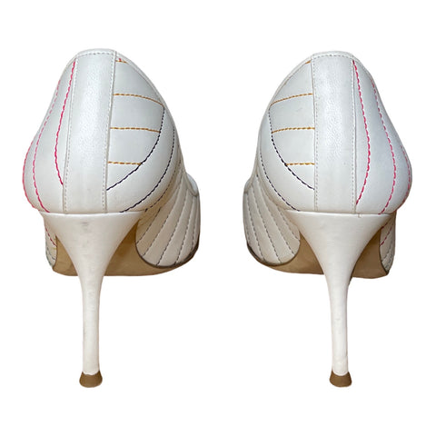 * Calzado Carolina Herrera Stilettos Blanco-Talla 38