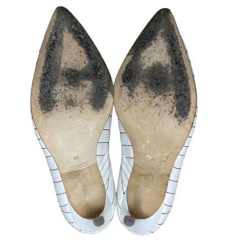 * Calzado Carolina Herrera Stilettos Blanco-Talla 38