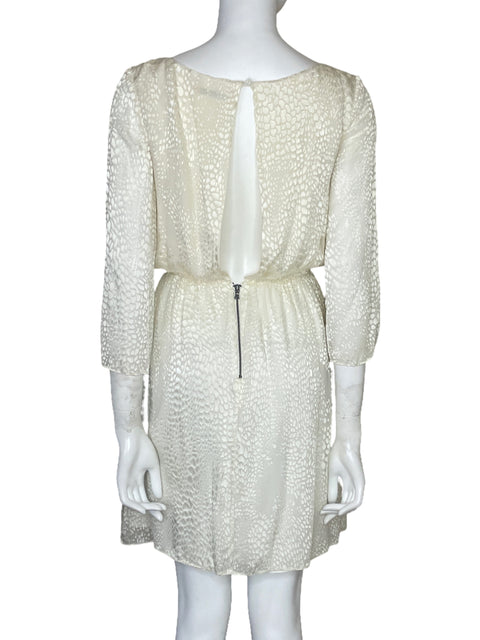 Vestido Alice + Olivia Animal Print Blanco - Talla S