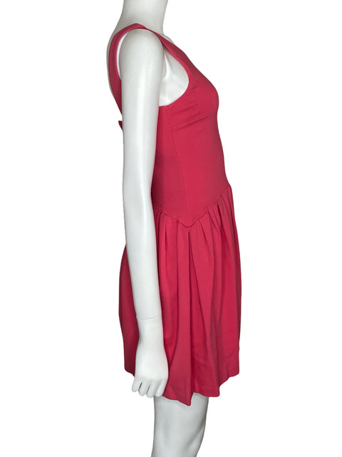 Vestido Red Valentino Mini Scoop Neck Rosado-Talla XS