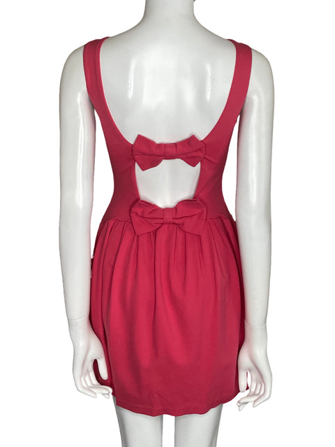 Vestido Red Valentino Mini Scoop Neck Rosado-Talla XS