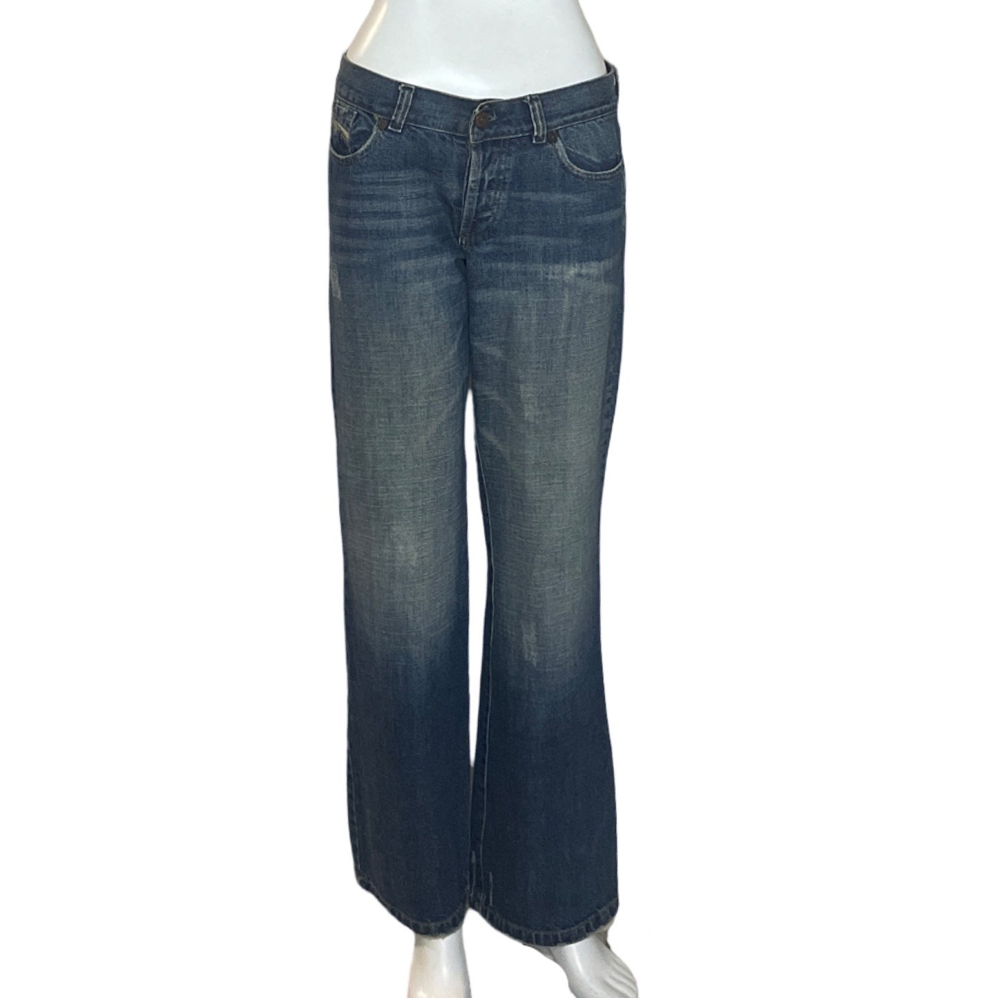 Pantalón Rapsodia Recto Denim Azul - Talla 27