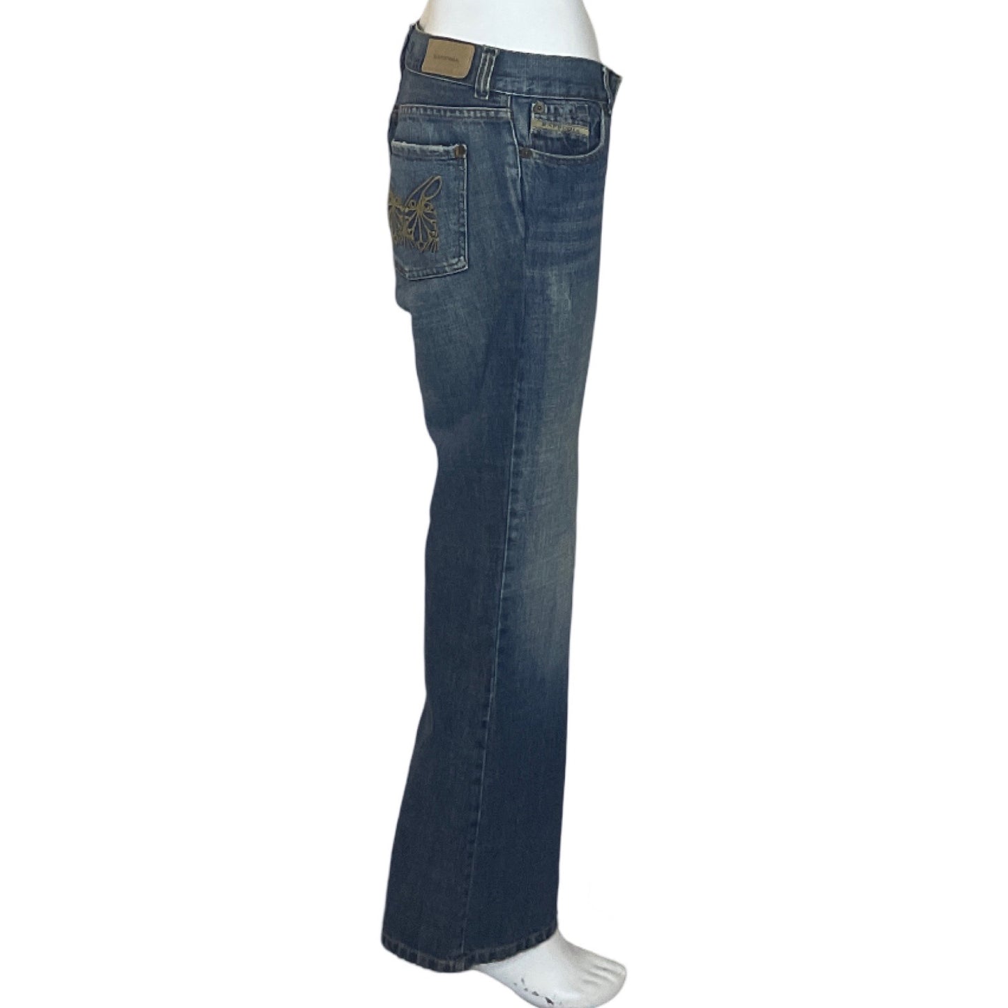 Pantalón Rapsodia Recto Denim Azul - Talla 27