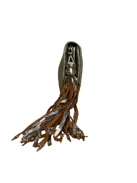 Cartera Nanette Lepore Clutch Plateado-Talla M