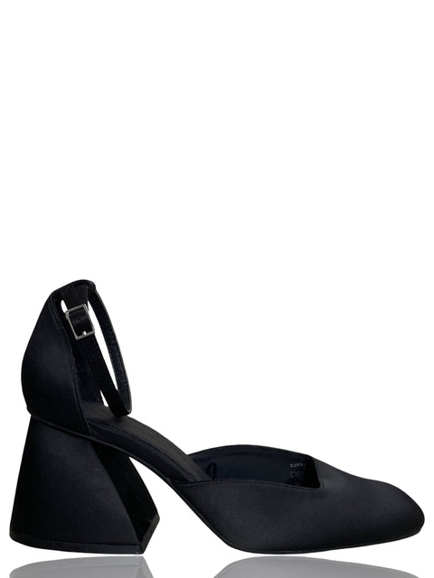 Calzado Zara Geometric Block Negro-Talla 39