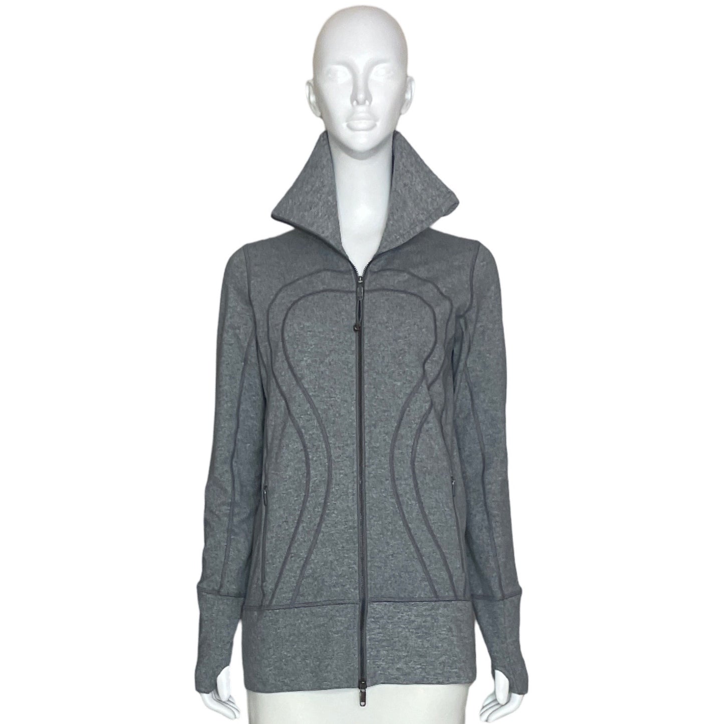 Abrigo Lululemon Mangas Larga Gris - Talla M