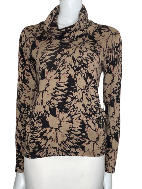 Sueter Calvin Klein Cuello Alto Marrón-Talla S