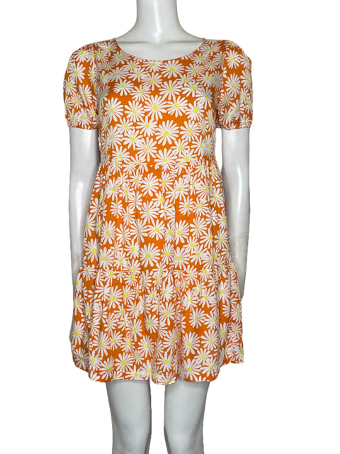 Vestido Seven Seven Flores Naranja - Talla XS