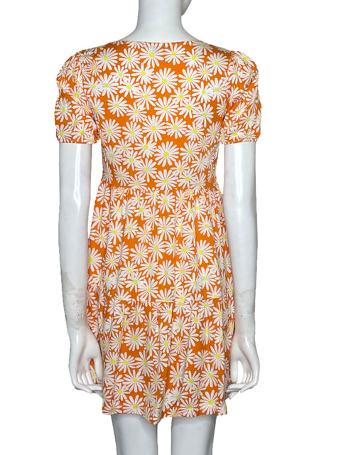 Vestido Seven Seven Flores Naranja - Talla XS