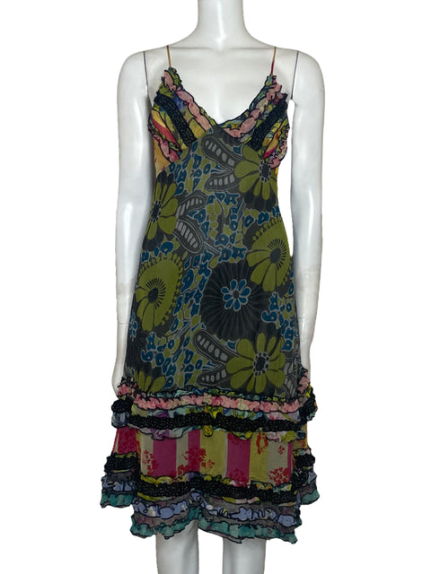 Vestido No-L-ita Tiras Verde - Talla S
