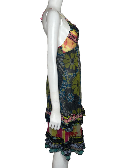 Vestido No-L-ita Tiras Verde - Talla S
