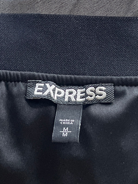 Falda Express Plisada Metálica Plateado-Talla M