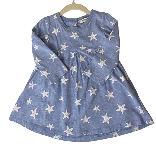 Vestido Fox Estrellas Azul-Talla12M