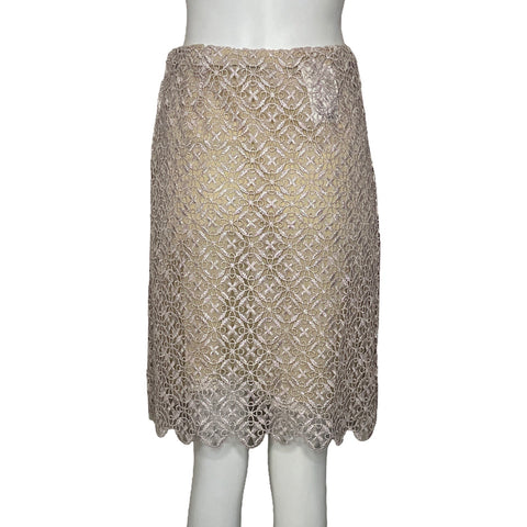 * Falda Prada Encaje Rosado-Talla 38