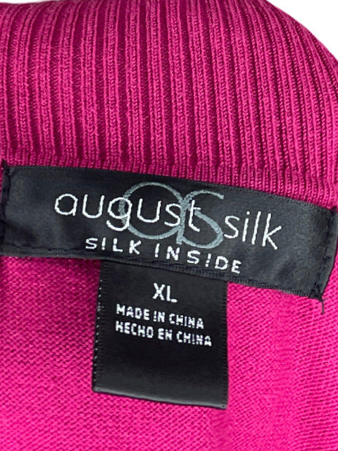 Blusa August Silk Cuello Alto Rosado-Talla XL
