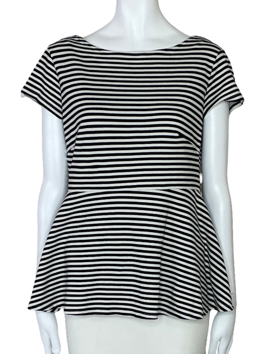 Blusa Zara Vuelo Rayas Negro-Talla M