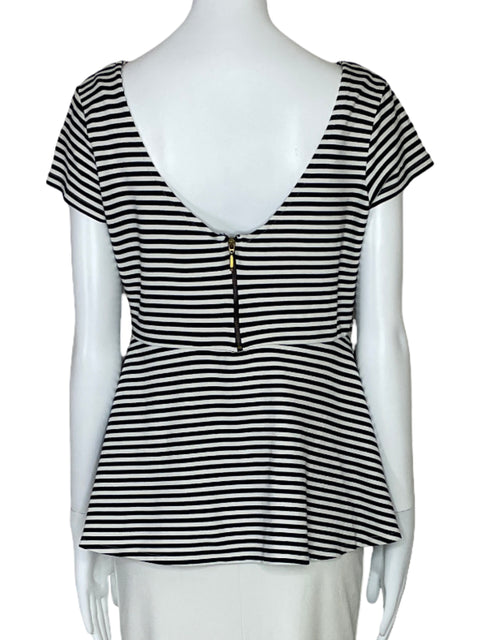 Blusa Zara Vuelo Rayas Negro-Talla M