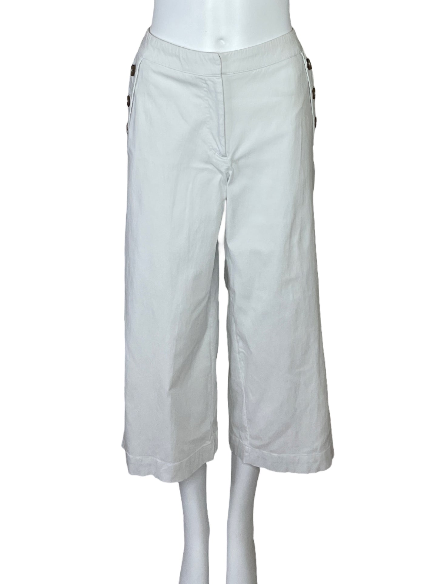 Pantalon Tesoro TPS Botones Bolsillo Blanco-Talla L