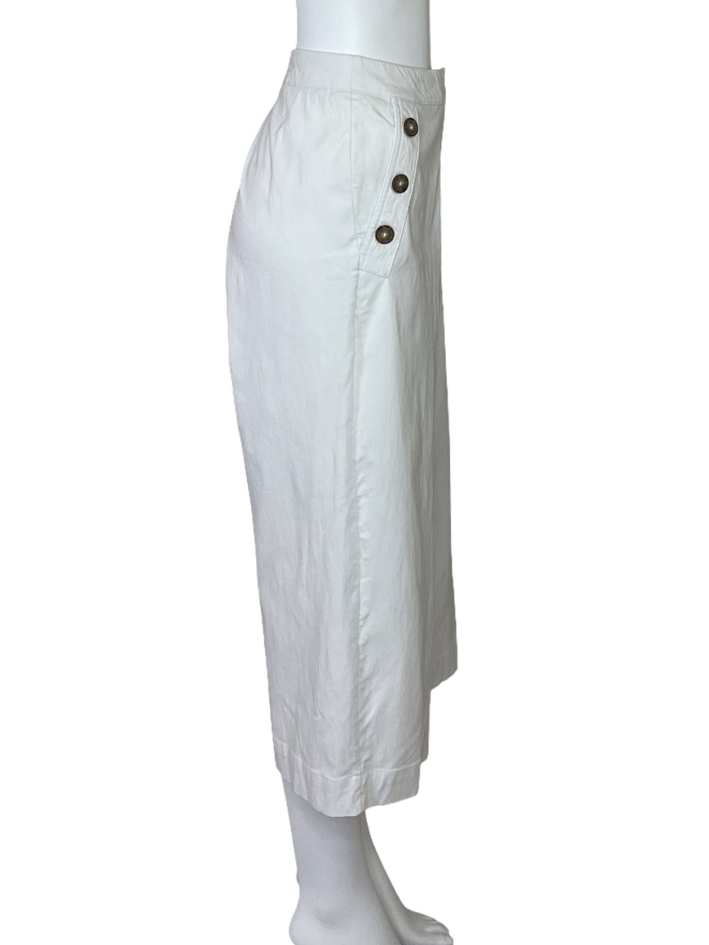 Pantalon Tesoro TPS Botones Bolsillo Blanco-Talla L