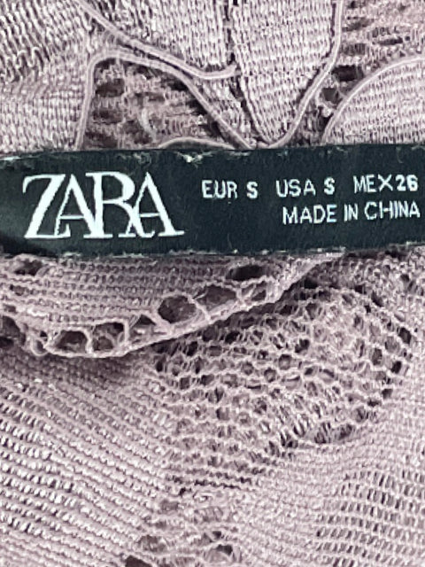 Body Zara Encaje Halter Morado-Talla S