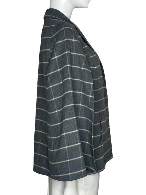 Blazer Chicos Cuadros Gris - Talla 0