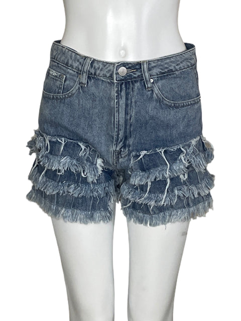 Short Insane Gene Denim Vuelos Azul-Talla S