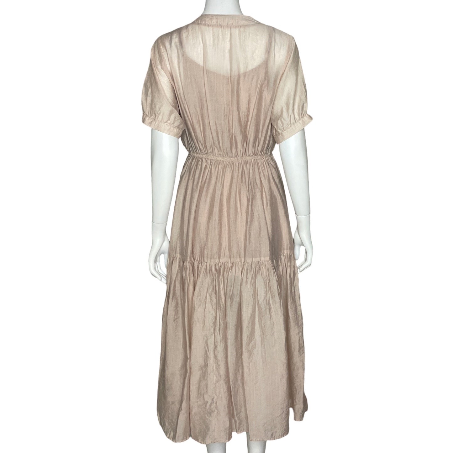 Vestido Mod Ref Camisero Beige-Talla S