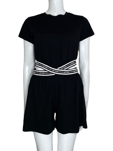 Romper Mayoral Cut Out Negro-Talla S